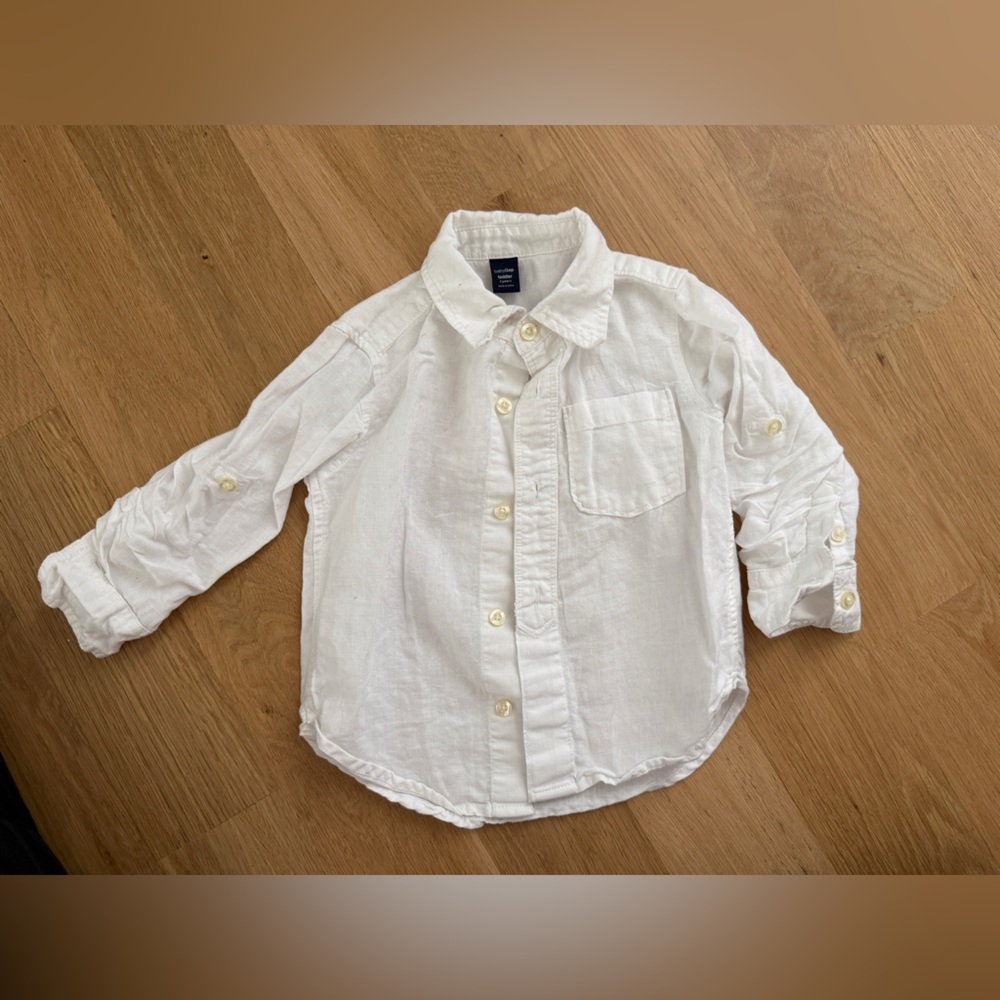 GAP Kids White Button Down Shirt